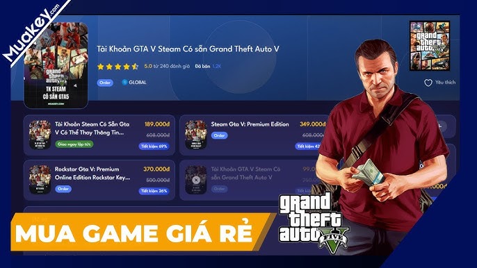 Hướng dẫn mua grand theft auto v online trên steam